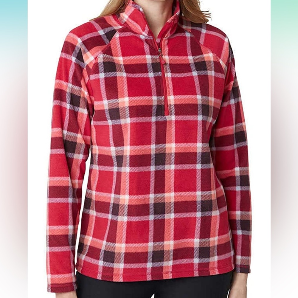 Eddie Bauer Women's Ultra Soft Fleece 1/4 Zip Long Sleeve Pullover Top XXL